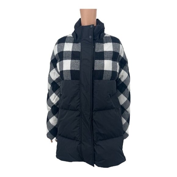 Woolrich Buffalo Check Water Repellent Puffy Down Coat Jacket NWOT - Picture 3 of 16